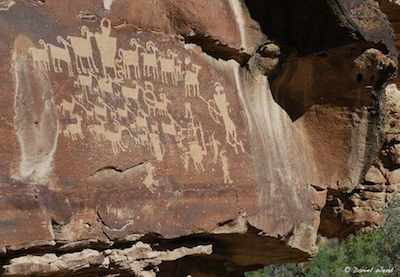 petroglyph panel