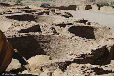 Kivas in Chaco Canyon