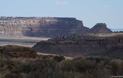 Fajada Butte and mesas - Chaco Canyon