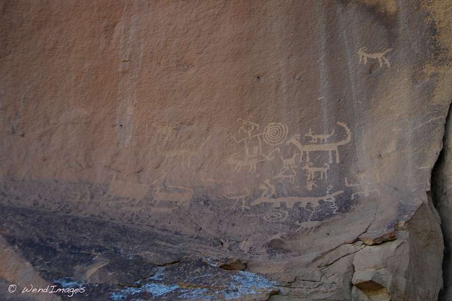 Rock Art Panel at Chaco Canyon