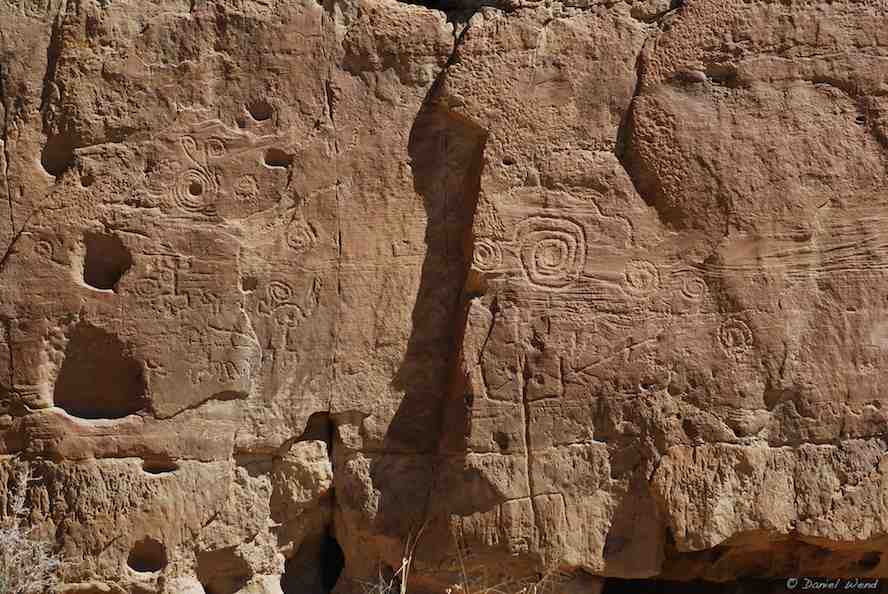Petroglyphs in Chaco Canyon