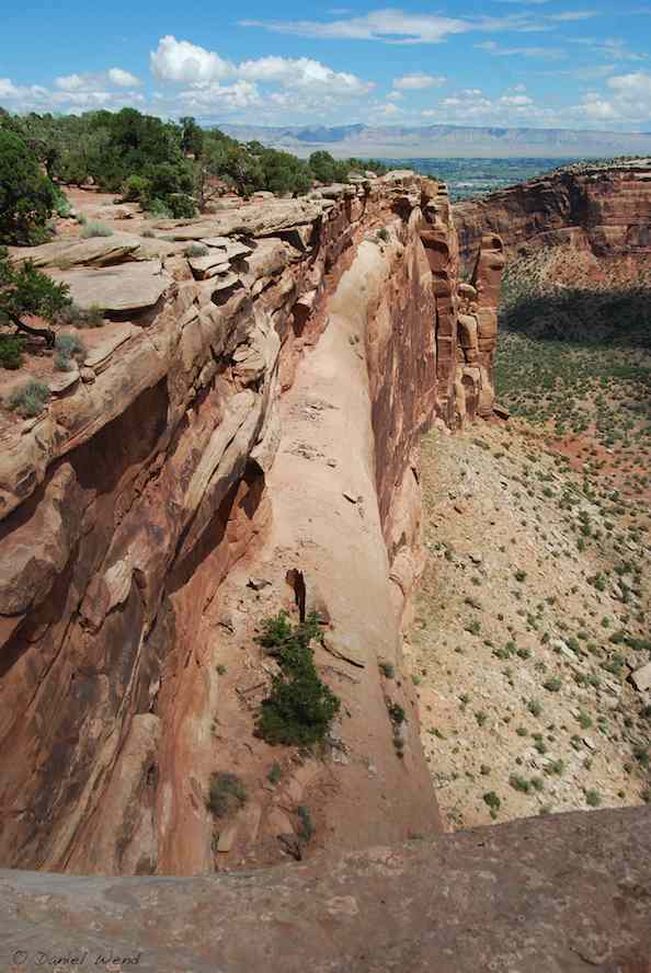 Drop off in a canyon