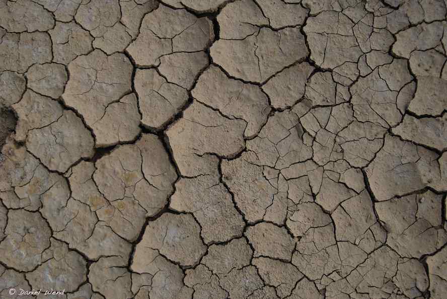 Dry ground in Chaco Canyon