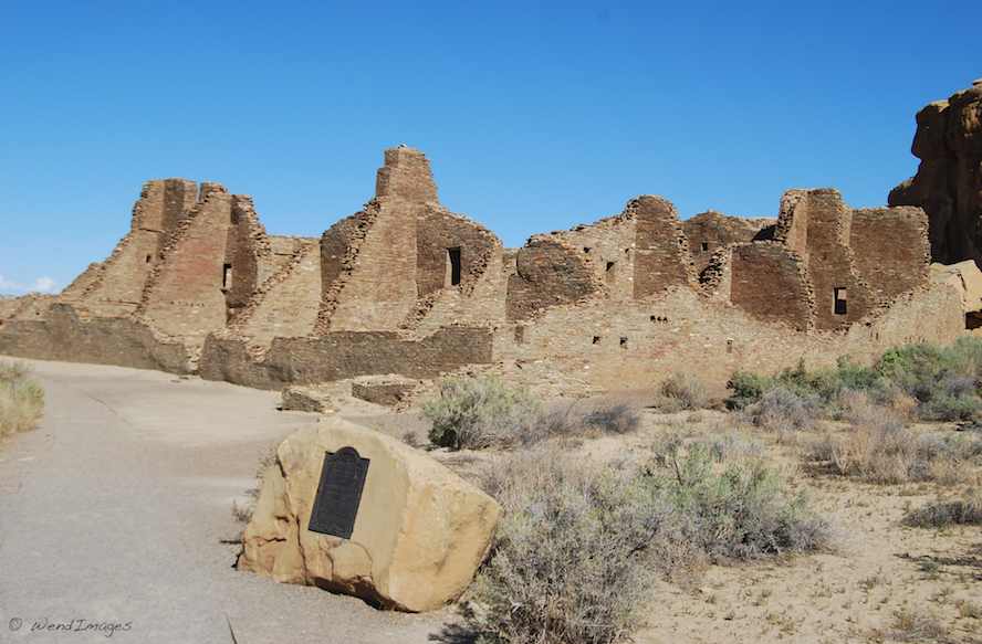 Entrance to the ruins at Peublo Bonito